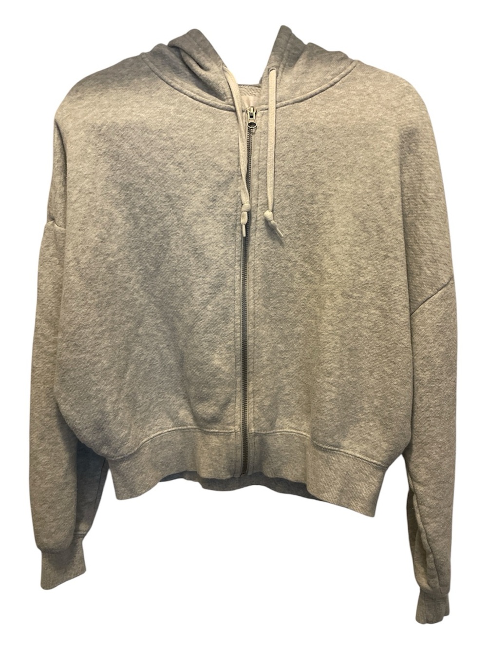 Spiritual Gangster Light Gray Full-Zip Hoodie